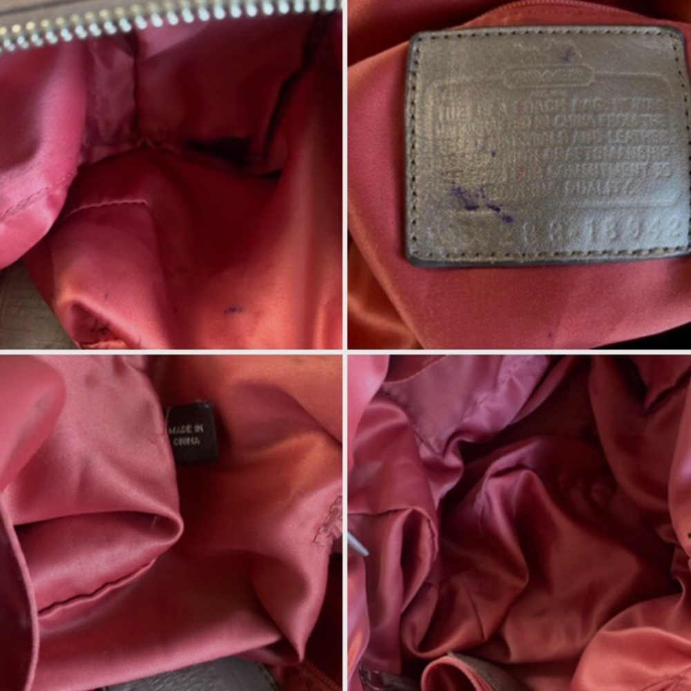 COACH MADISON SOPHIA METALLIC SATCHEL BAG - Picture 12 of 16